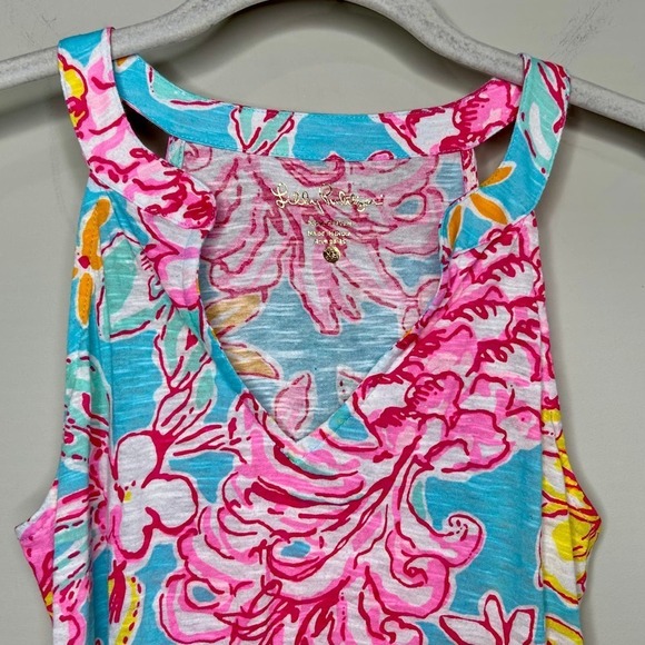Lilly Pulitzer Arya Tank Breakwater Blue Lolita Size XS - Picture 2 of 4